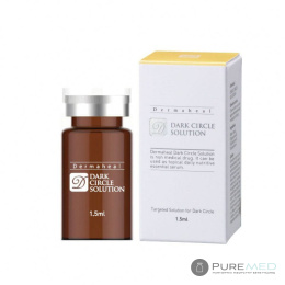dermaheal dark circle solution ampoule for mesotherapy, reduces dark circles under the eyes and puffiness, brightens