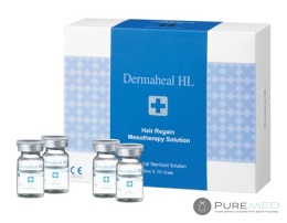dermaheal HL mesotherapy of the scalp, stimulation of hair growth, hair nourishment, hair hydration, more volume