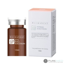 dermaheal eyebag solution, reduction of puffiness, fat pads under the eyes, mesotherapy of the skin under the eyes, smoothing