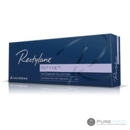 Restylane Refyne hyaluronic acid with anesthesia, with lidocaine, tear valley filling, cheek modeling, wrinkles