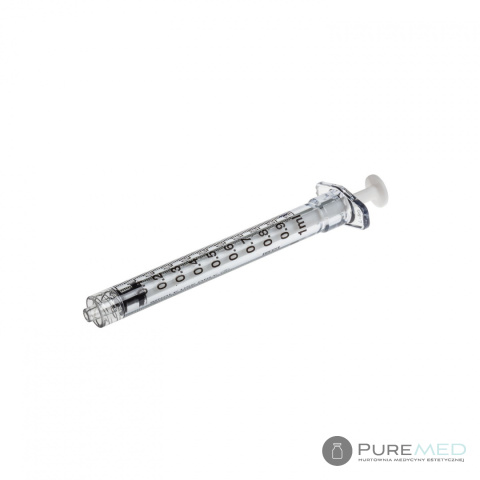 Aesthetic medicine syringes luer lock 1ml 100 pcs.