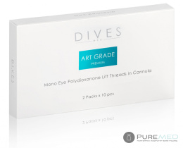 DIVES MED Art. Grade Premium PDO THREADS MONO EYE in the cannula special threads for the revitalization of the eye area, crow's feet,
