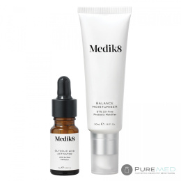 Medik8 Balance Moisturiser with Glycolic Acid SET Probiotic matting cream with AHA acids 50ml + Activator 1 pcs.