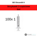 2-part syringes BD Discardit II 5ml 100 pcs