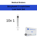 Luer lock syringes 3ml 10 pcs