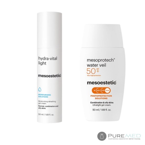 Mesoesthetic Daily care of oily skin | hydra-vital light + water veil