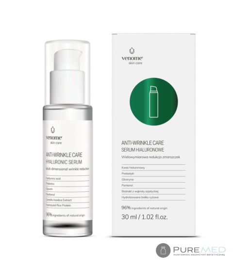 Venome Anti-Wrinkle Care – Hyaluronic Acid Serum 30 ml